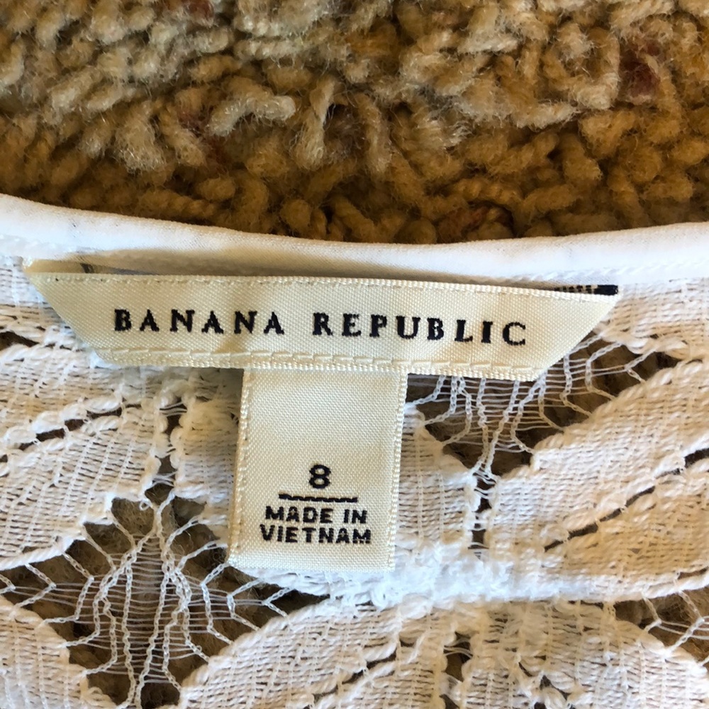 Banana republic white dress